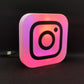 Instagram Logo Led Lightbox Wall Sign