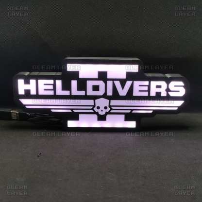 Helldivers 2 Led Gaming Light Sign