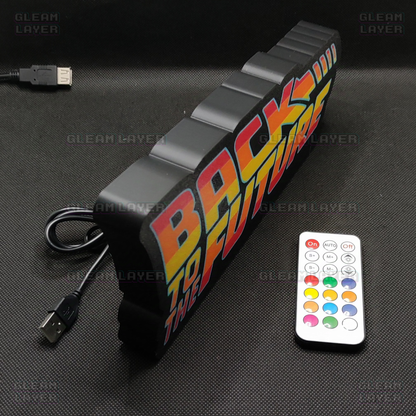 Back to the Future Movie Led Light Sign