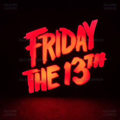 Friday the 13th Movie Led Light Sign