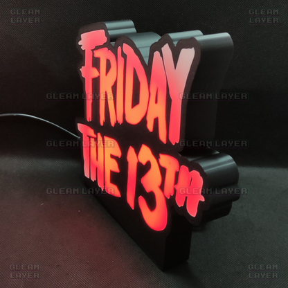 Friday the 13th Movie Led Light Sign