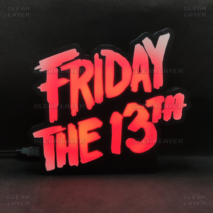 Friday the 13th Movie Led Light Sign