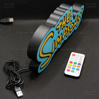 The Simpsons Led Light Sign