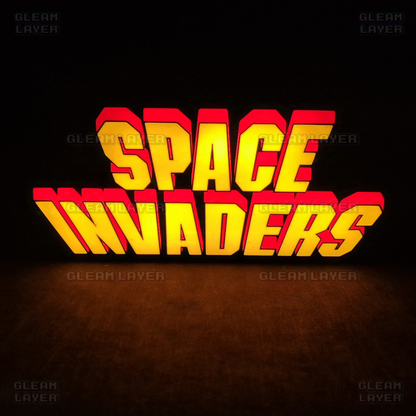 Space Invaders Arcade Gaming Led Light Sign