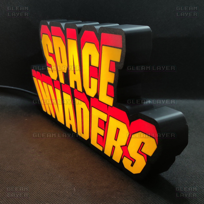 Space Invaders Arcade Gaming Led Light Sign