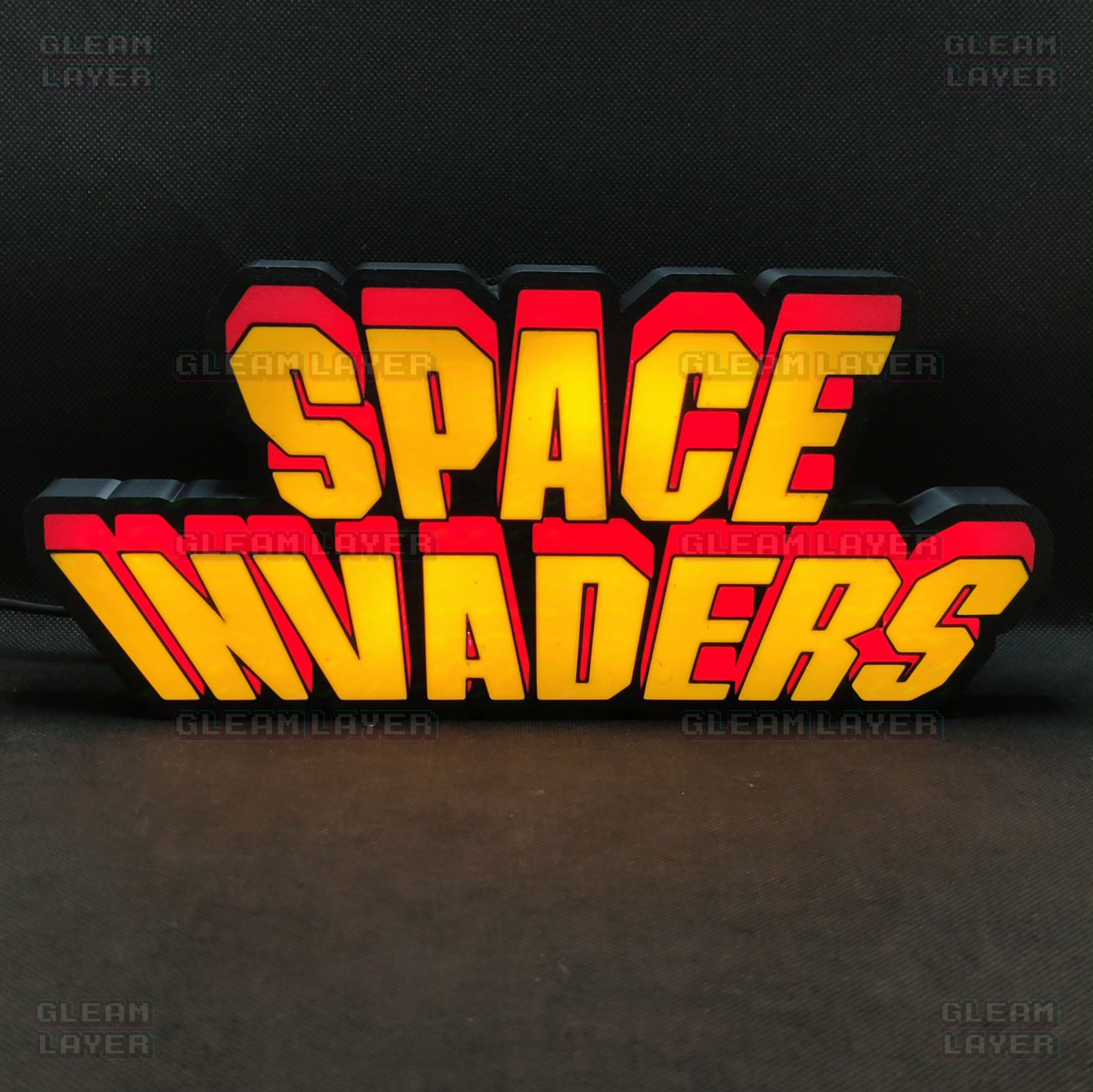 Space Invaders Arcade Gaming Led Light Sign