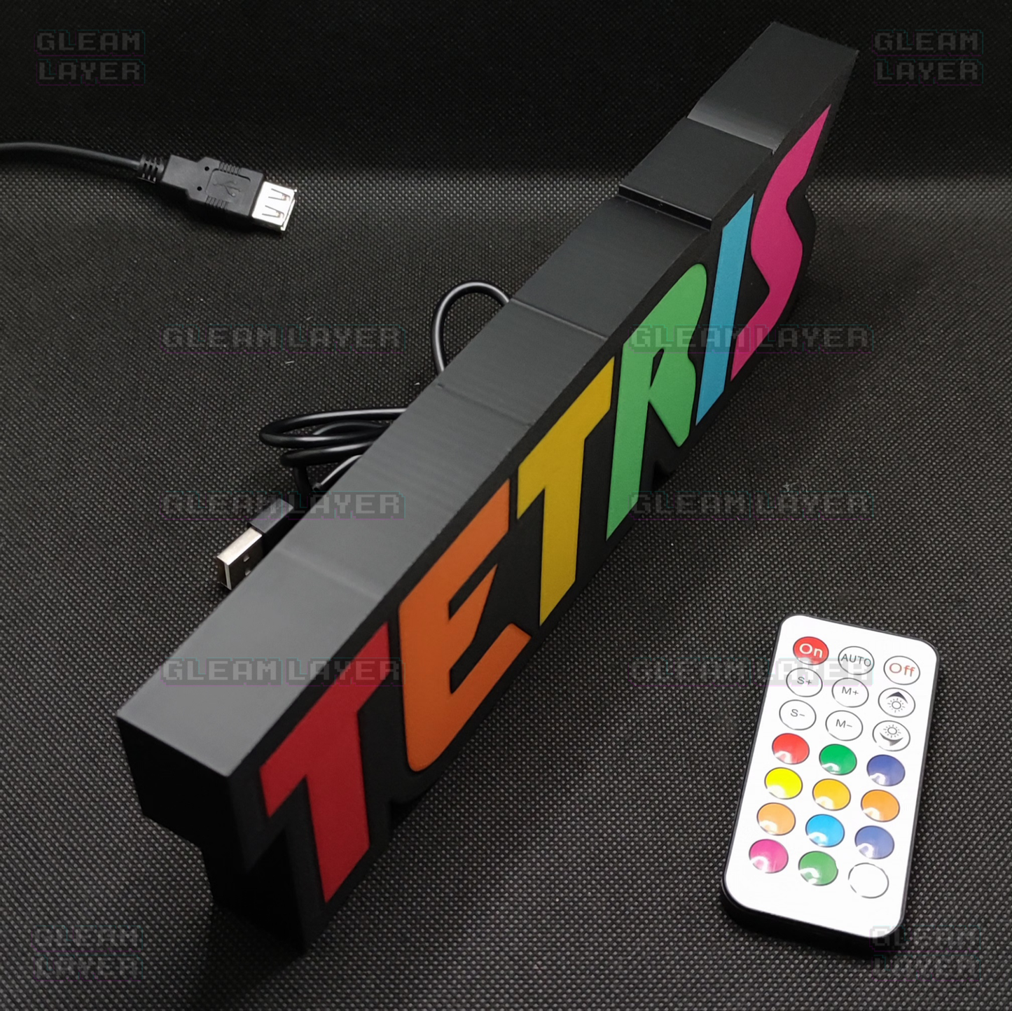 Tetris Arcade Logo Led Light Sign