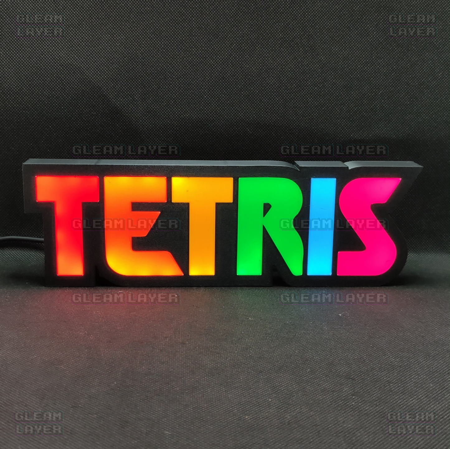 Tetris Arcade Logo Led Light Sign