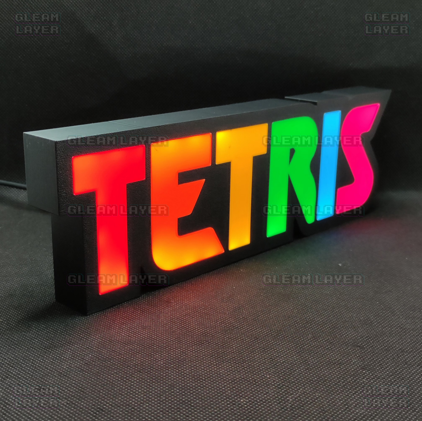 Tetris Arcade Logo Led Light Sign