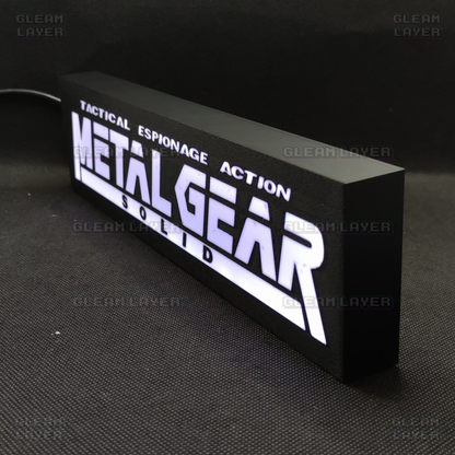 Metal Gear Solid Led Gaming Light Sign