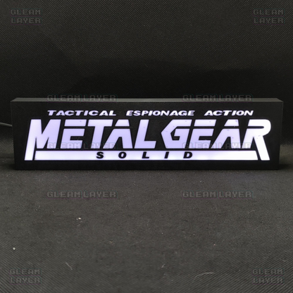 Metal Gear Solid Led Gaming Light Sign