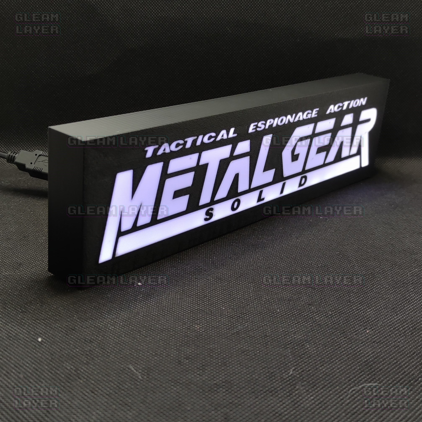 Metal Gear Solid Led Gaming Light Sign