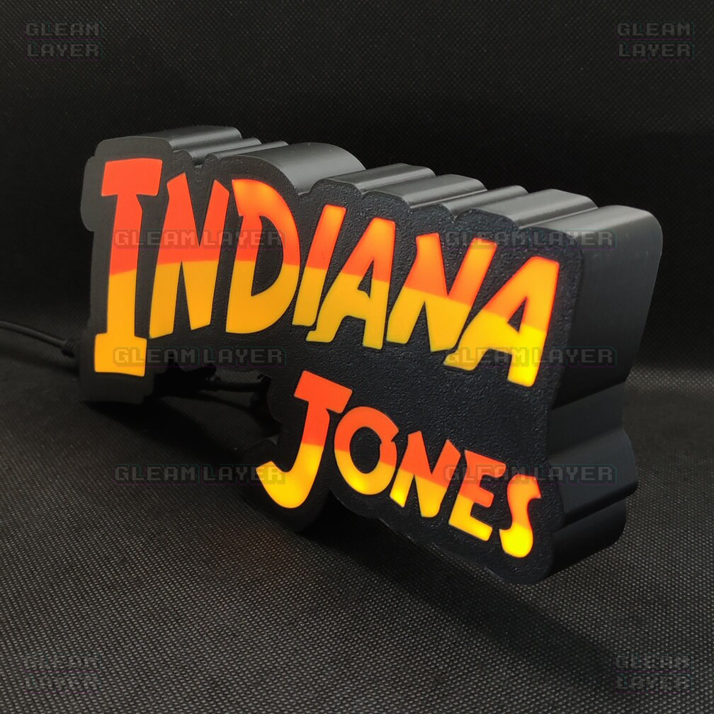 Indiana Jones Movie Led Light Sign