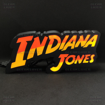 Indiana Jones Movie Led Light Sign