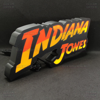 Indiana Jones Movie Led Light Sign