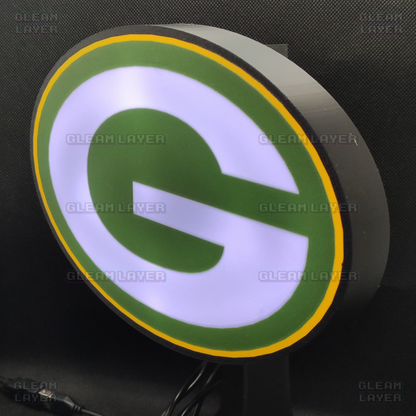 Green Bay Packers Led Light Box NFC Team NFL National Football League Display Sign