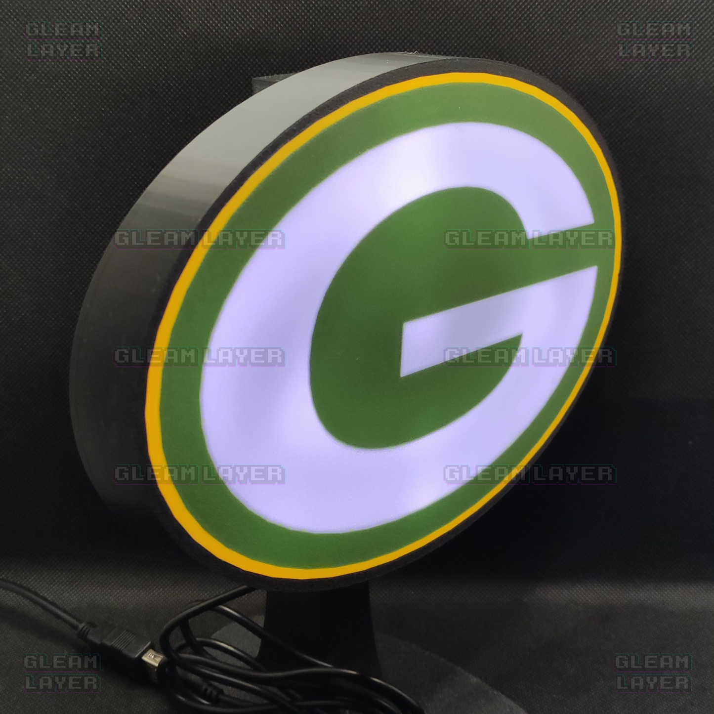 Green Bay Packers Led Light Box NFC Team NFL National Football League Display Sign