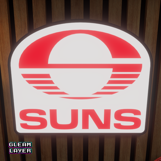 Gold Coast Suns AFL Logo LED RGB Wall Display Light Sign