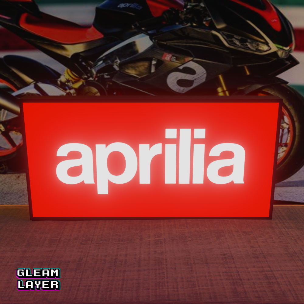 Aprilia Motorcycles Logo Led RGB Light Sign
