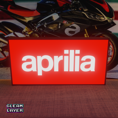 Aprilia Motorcycles Logo Led RGB Light Sign