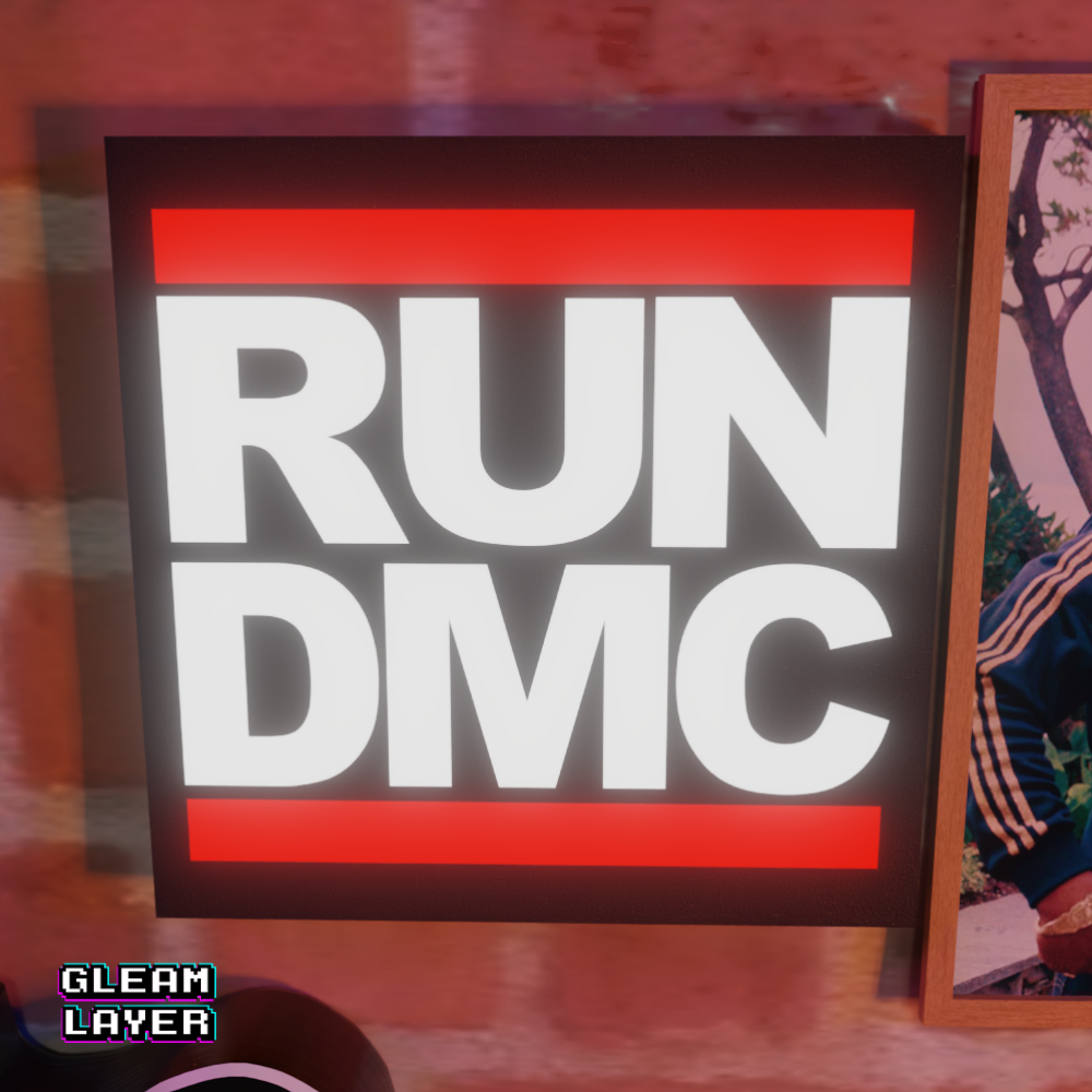 Run DMC Led RGB Light Wall Sign