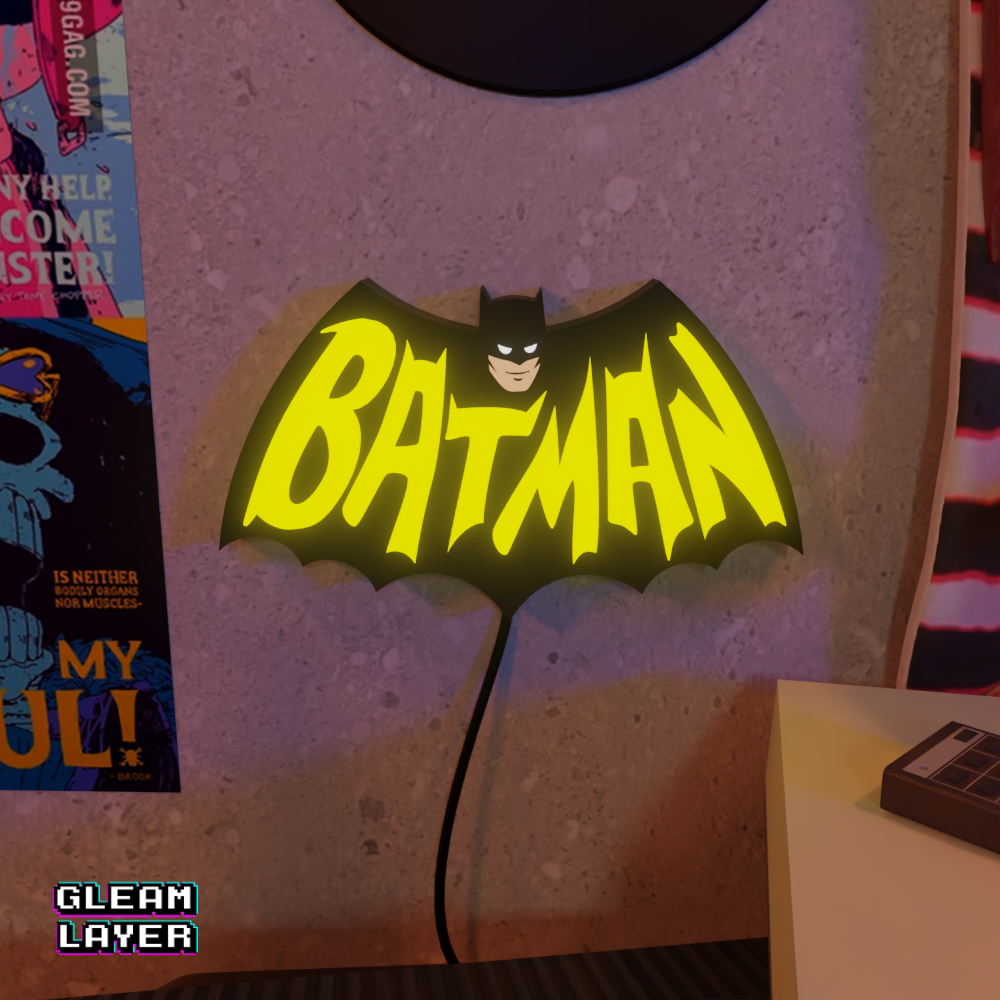 Batman Comics Led Wall Lightbox RGB Light Sign