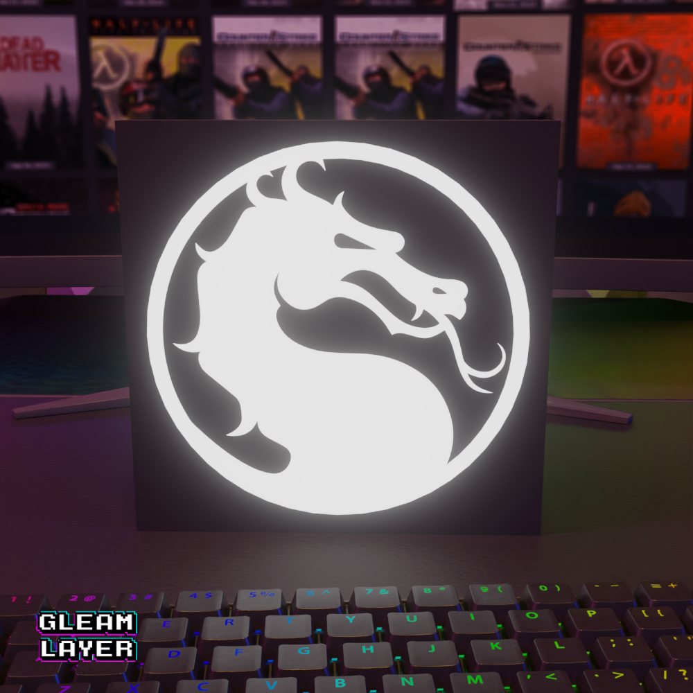 Mortal Kombat Led Gaming Light Sign