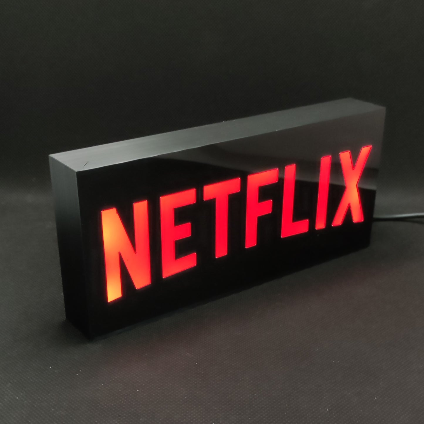 Letreiro de caixa de luz LED Netflix