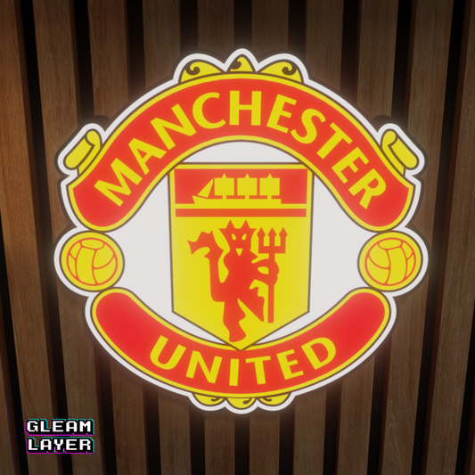 Manchester United FC Logo Led RGB Wall Display Light Sign