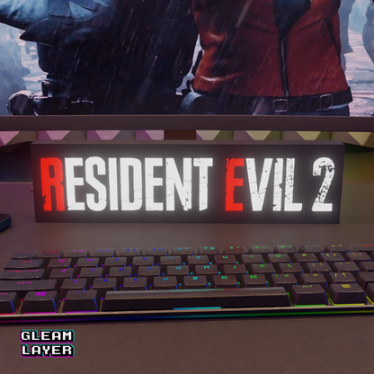 Resident Evil 2 Led Gaming Light Sign