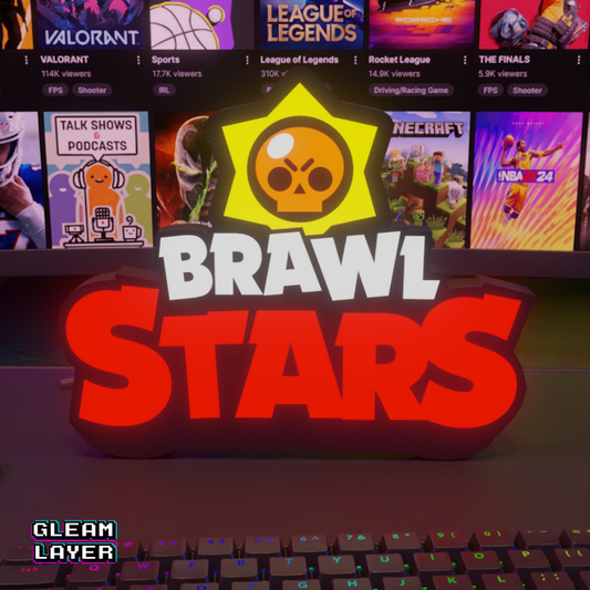 Brawl Stars Mobile Gaming Lightbox Led Light Sign
