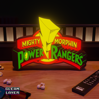 Power Rangers Led Lightbox Rgb Light Sign