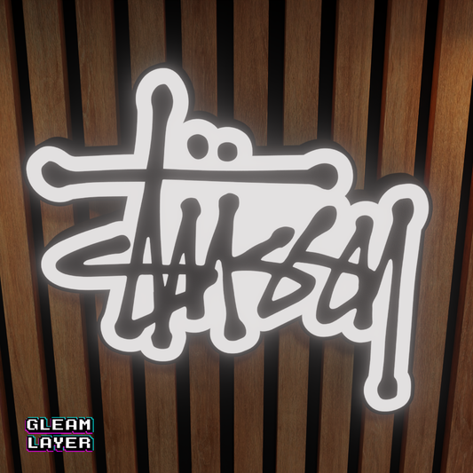 Stussy Led RGB Light Wall Sign