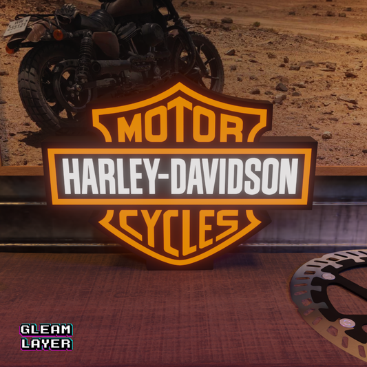 Harley Davidson LED-Leuchtkasten RGB-Lichtschild