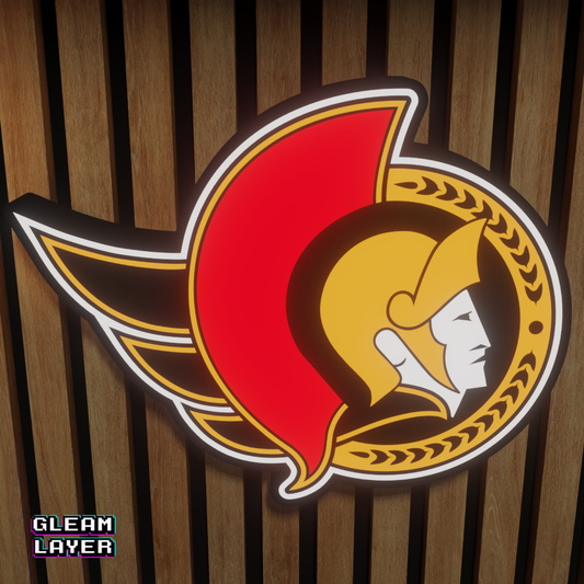 Ottawa Senators Led Light Box NHL Sports Bar Light Display Wall Sign