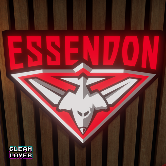Essendon Bombers AFL Logo LED RGB Wall Display Light Sign