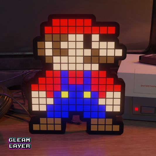 Super Mario 8-bit Pixel Led Light