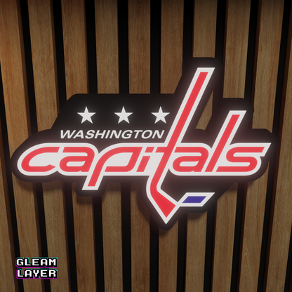 Washington Capitals Led Light Box NHL Sports Bar Light Display Wall Sign
