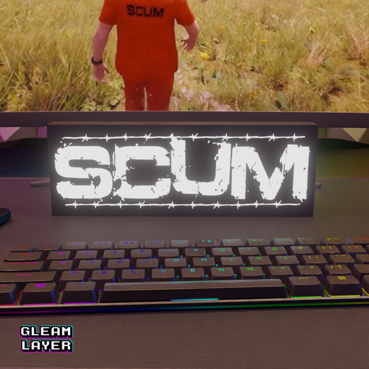SCUM Placa Gaming Iluminada 