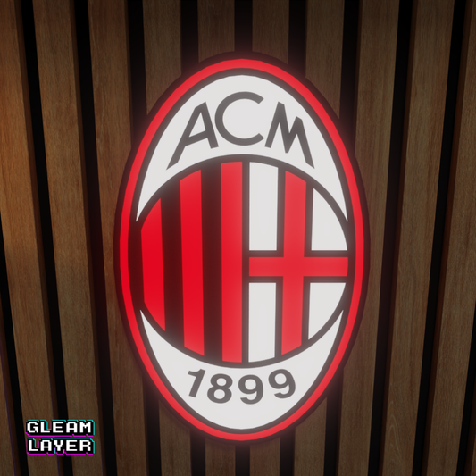 AC Milan Logo Led RGB Wall Display Light Sign