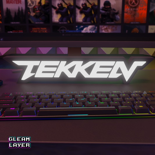 Tekken Led Gaming Shapped Lightbox Rgb Light Sign