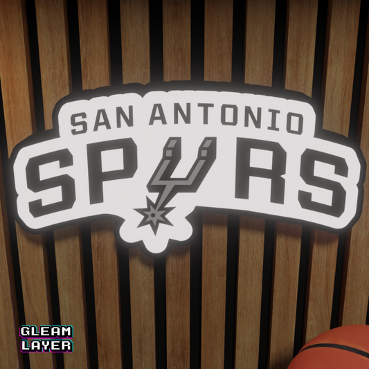 San Antonio Spurs Led Light Box NBA Sports Bar Light Display Wall Sign