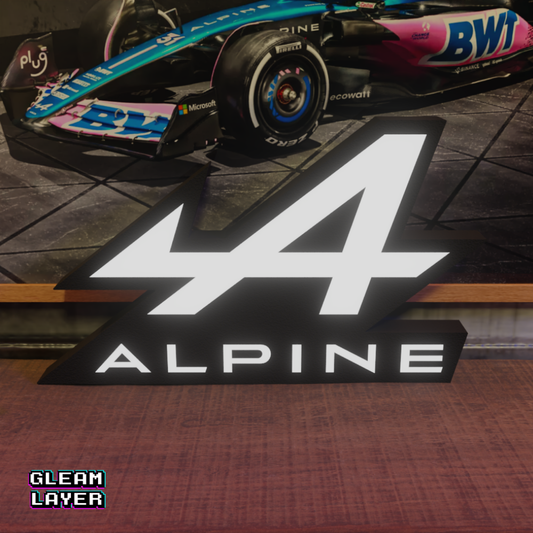 Alpine F1 Led RGB Light Sign