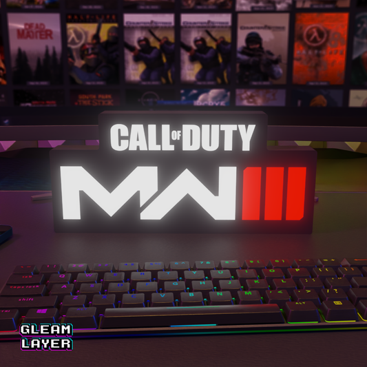Call of Duty Modern Warfare 3 Led Gaming Lightbox Rgb Light Sign