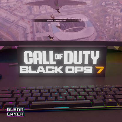 Call of Duty Black Ops 7 Led Gaming RGB Light Sign