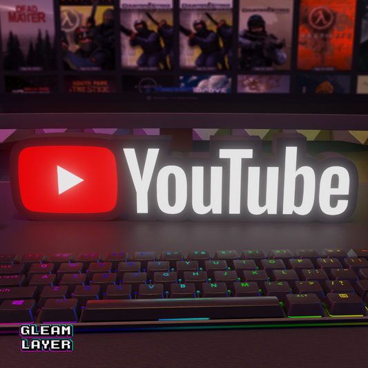 YouTube Led Lightbox RGB Light Sign