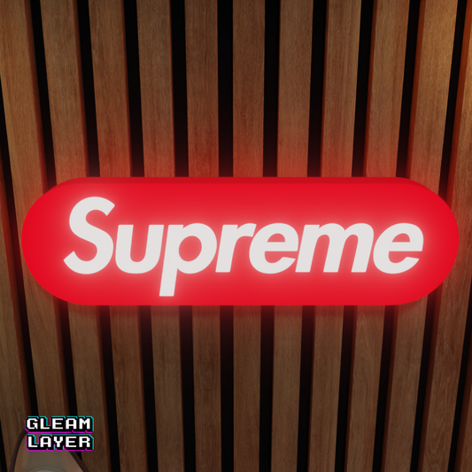 Supreme Led RGB Light Wall Sign