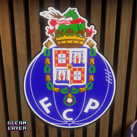 FC Porto Logo Led RGB Wall Display Light Sign