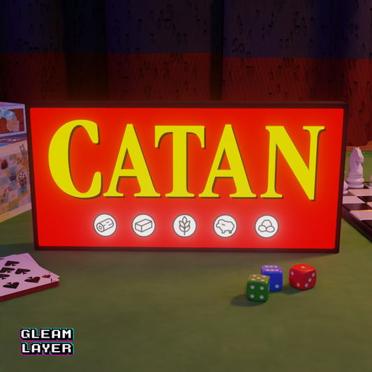 Catan Board Game Led Light RGB Sign