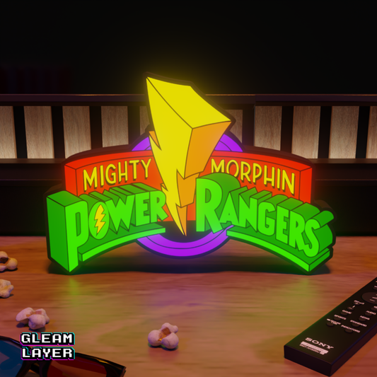 Power Rangers Led Lightbox Rgb Light Sign